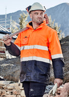 Hi Vis Basic 4 In 1 Waterproof Jacket (Mens)