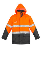 ACTIV EMBROIDERY DESIGNS. UNIFORMS. HI VIS STORM JACKET. MENS.
