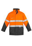 ACTIV EMBROIDERY DESIGNS. UNIFORMS. HI VIS STORM JACKET. MENS.