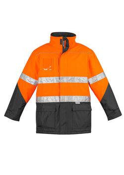 ACTIV EMBROIDERY DESIGNS. UNIFORMS. HI VIS STORM JACKET. MENS.