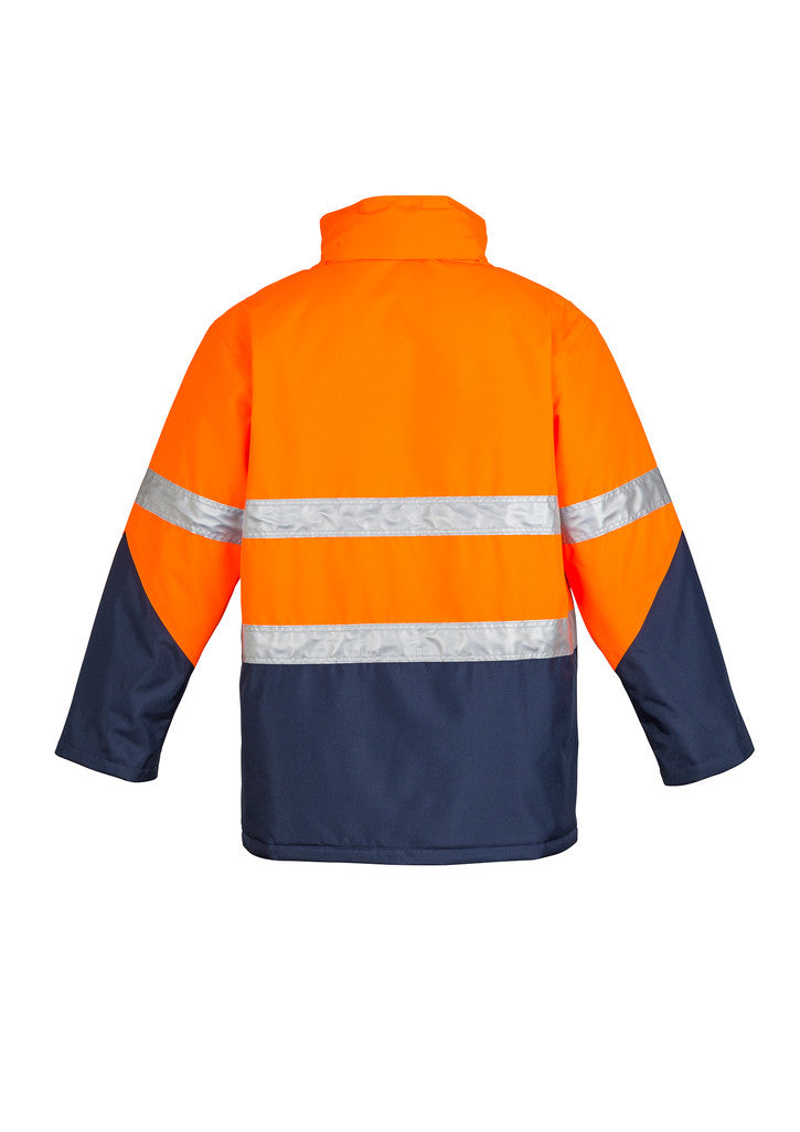 ACTIV EMBROIDERY DESIGNS. UNIFORMS. HI VIS STORM JACKET. MENS.