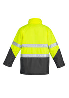 ACTIV EMBROIDERY DESIGNS. UNIFORMS. HI VIS STORM JACKET. MENS.