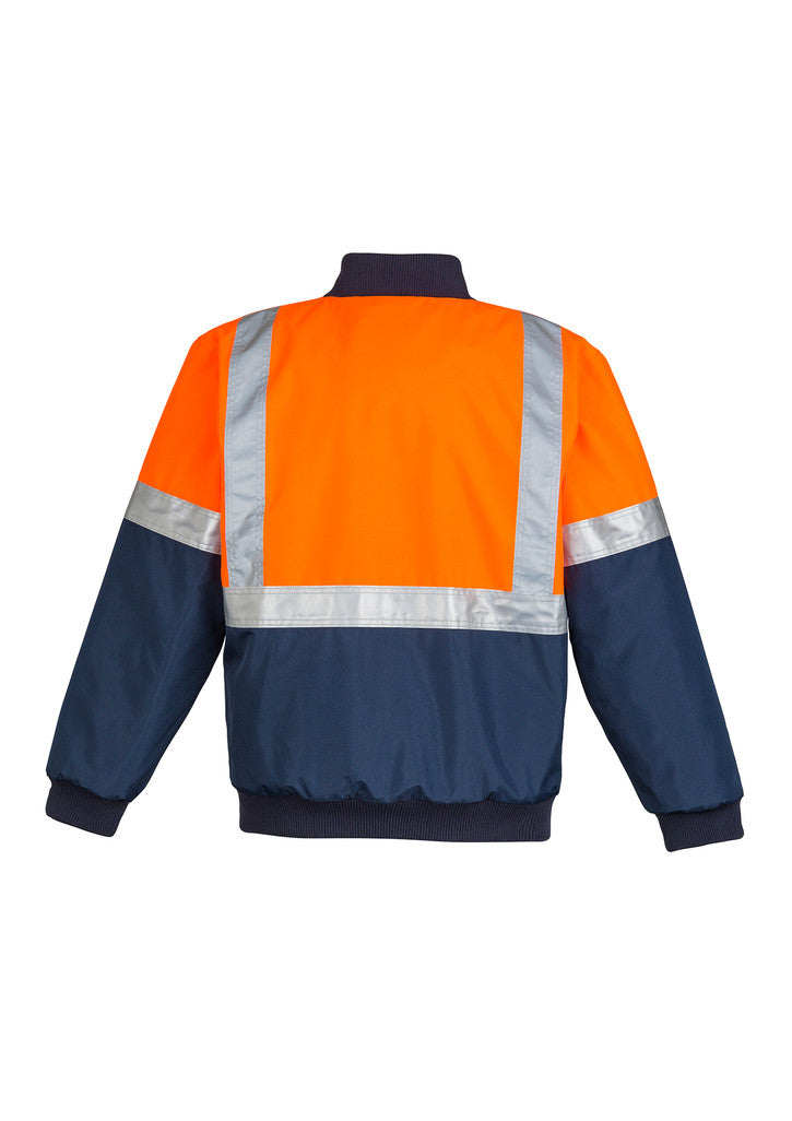 ACTIV EMBROIDERY DESIGNS. UNIFORMS. HI VIS QUILTED FLYING JACKET. MENS.