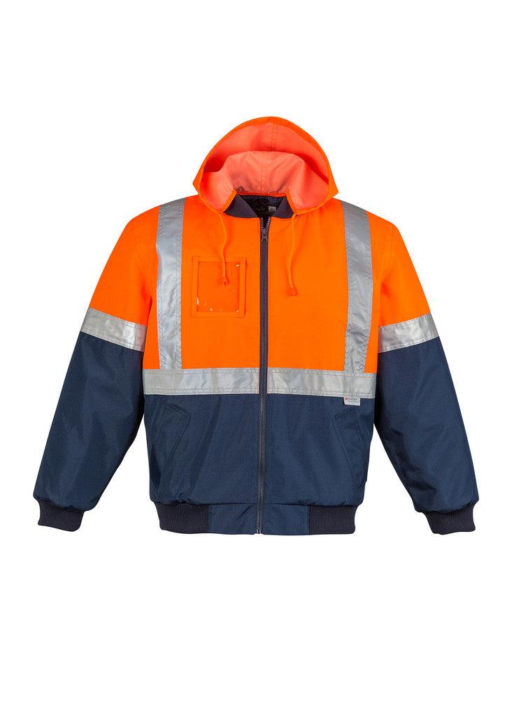ACTIV EMBROIDERY DESIGNS. UNIFORMS. HI VIS QUILTED FLYING JACKET. MENS.