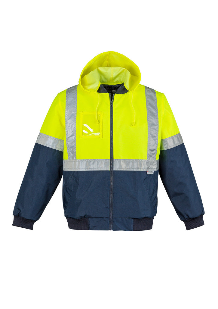 ACTIV EMBROIDERY DESIGNS. UNIFORMS. HI VIS QUILTED FLYING JACKET. MENS.