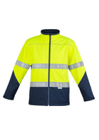 ACTIV EMBROIDERY DESIGNS. UNIFORMS. HI VIS SOFT SHELL JACKET. UNISEX.