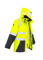 ACTIV EMBROIDERY DESIGNS. UNIFORMS. HI VIS 4 IN 1 WATERPROOF JACKET. MENS.