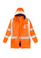 ZJ616 SYZMIK Mens Hi Vis X Back Taped 4 in 1 Waterproof Jacket