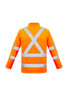 ACTIV EMBROIDERY DESIGNS. UNIFORMS. HI VIS 2 IN 1 X BACK SOFT SHELL JACKET UNISEX.