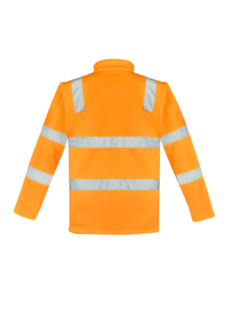 Unisex Hi Vis Vic Rail 2 in 1 Softshell Jacket