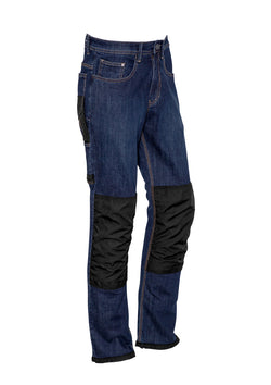 ACTIV EMBROIDERY DESIGNS. UNIFORMS. HEAVY DUTY CORDURA STRETCH DENIM JEANS. MENS.