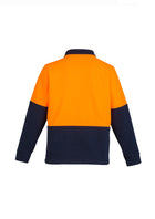 ACTIV EMBROIDERY DESIGNS. UNIFORMS. HI VIS HALF ZIP FLEECE JUMPER. UNISEX.