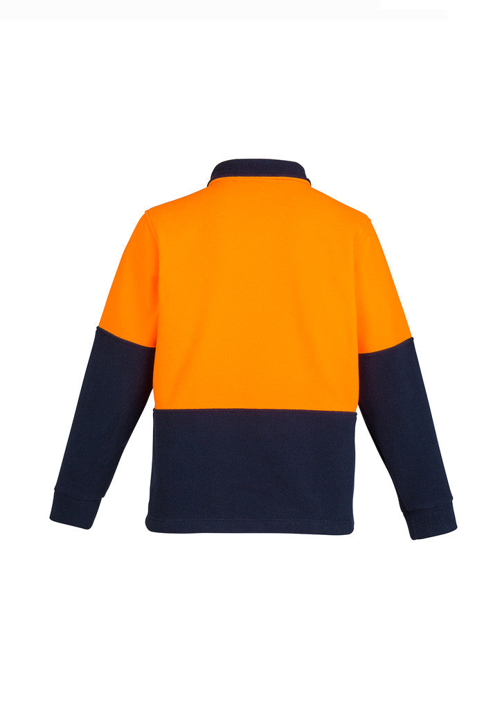 ACTIV EMBROIDERY DESIGNS. UNIFORMS. HI VIS HALF ZIP FLEECE JUMPER. UNISEX.