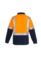 ACTIV EMBROIDERY DESIGNS. UNIFORMS. HI VIS FLEECE JUMPER SHOULDER TAPED. MENS.