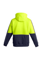 ACTIV EMBROIDERY DESIGNS. UNIFORMS. HI VIS FULL ZIP HOODIE. MENS.