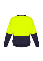ACTIV EMBROIDERY DESIGNS. UNIFORMS. HI VIS CREW SWEATSHIRT. UNISEX.