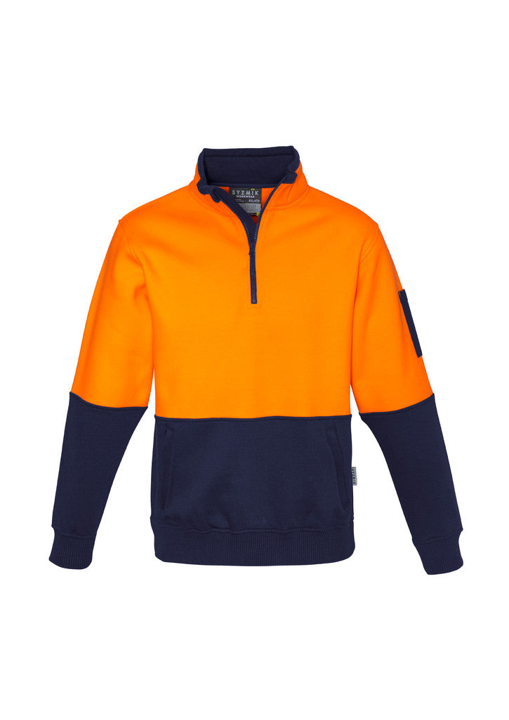 ACTIV EMBROIDERY DESIGNS. UNIFORMS. HI VIS HALF ZIP PULLOVER. UNISEX.