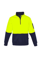 ACTIV EMBROIDERY DESIGNS. UNIFORMS. HI VIS HALF ZIP PULLOVER. UNISEX.