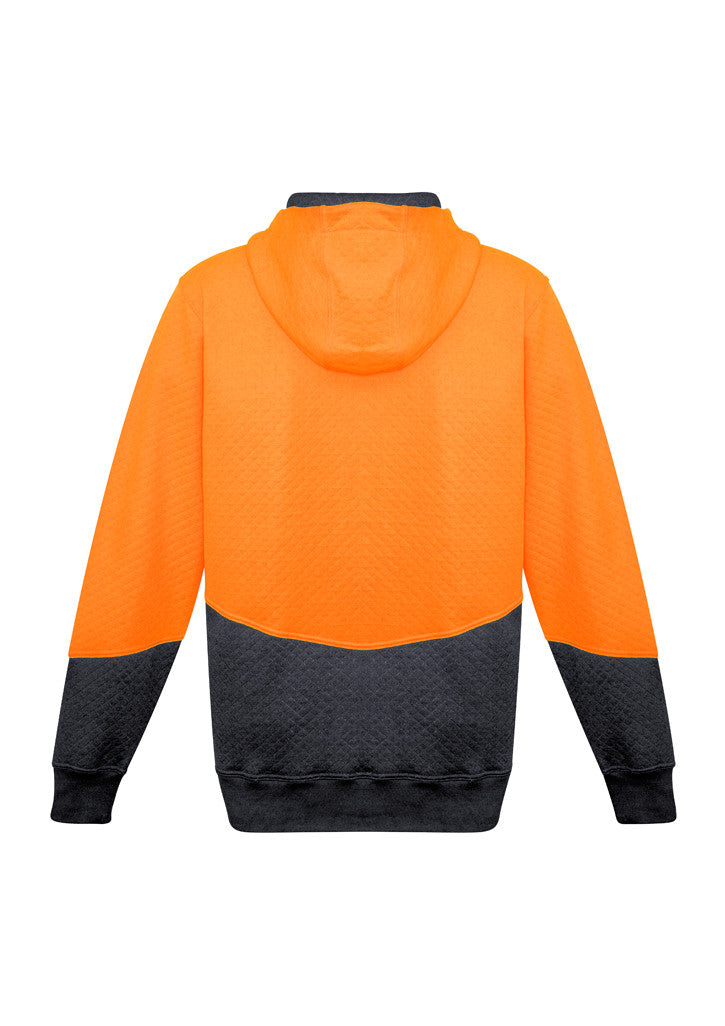 ACTIV EMBROIDERY DESIGNS. UNIFORMS. HI VIS TEXTURED JACQUARD HOODIE. UNISEX.