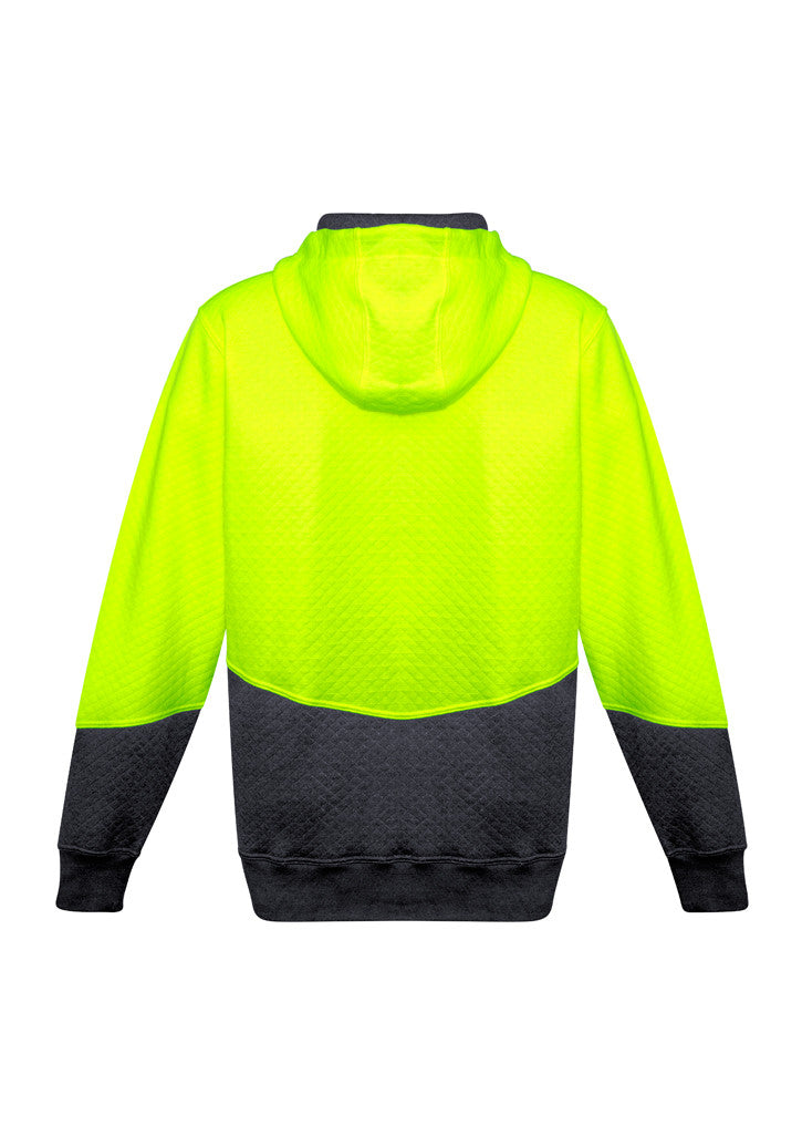 ACTIV EMBROIDERY DESIGNS. UNIFORMS. HI VIS TEXTURED JACQUARD HOODIE. UNISEX.