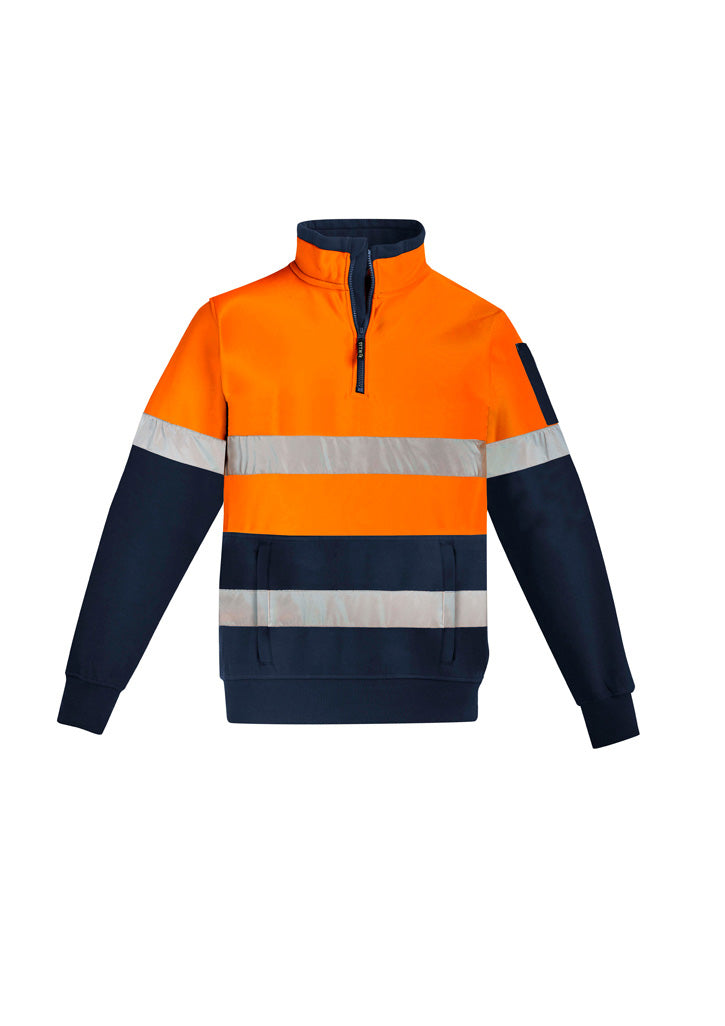 Unisex Hi Vis 1/4 Zip Hoop Taped Pullover
