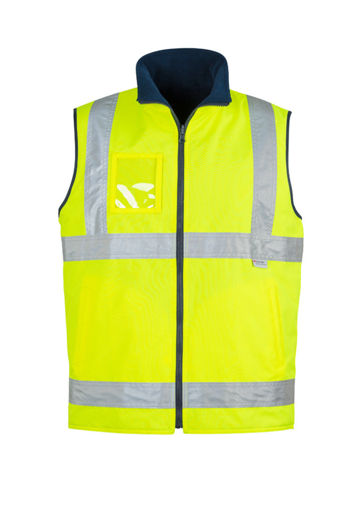 ACTIV EMBROIDERY DESIGNS.SAFTY WEAR.Mens Hi Vis Lightweight Fleece Lined Vest