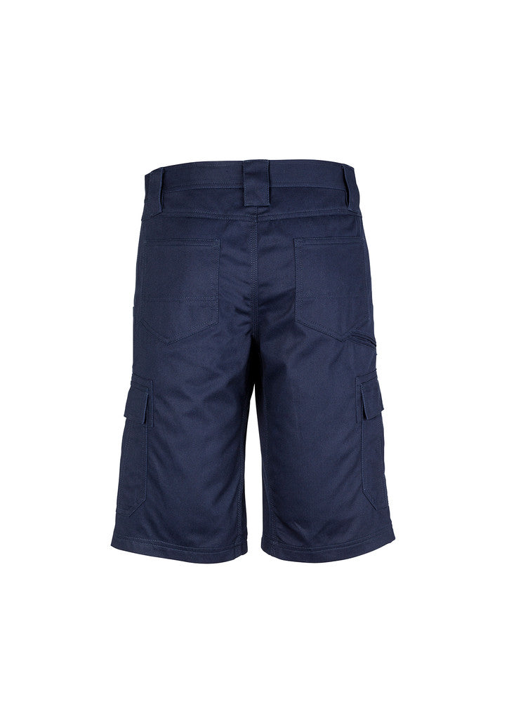 ACTIV EMBROIDERY DESIGNS. UNIFORMS. DRILL CARGO SHORT. MENS.