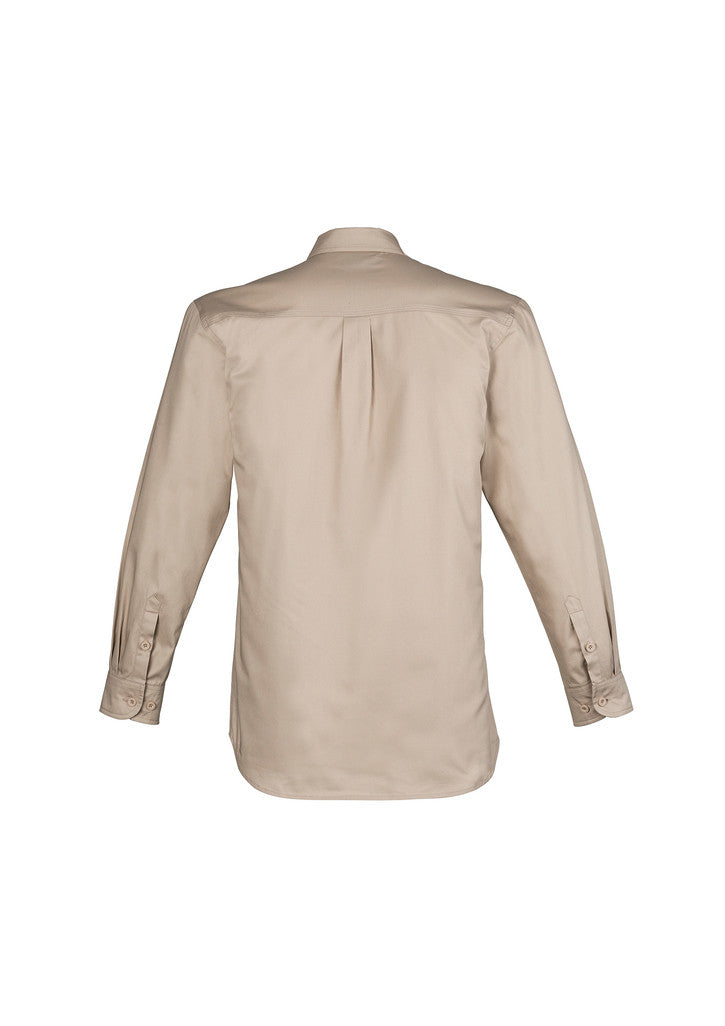 ACTIV EMBROIDERY DESIGNS. UNIFORMS. LIGHTWEIGHT TRADIE SHIRT LONG SLEEVE. MENS.