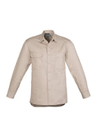 ACTIV EMBROIDERY DESIGNS. UNIFORMS. LIGHTWEIGHT TRADIE SHIRT LONG SLEEVE. MENS.