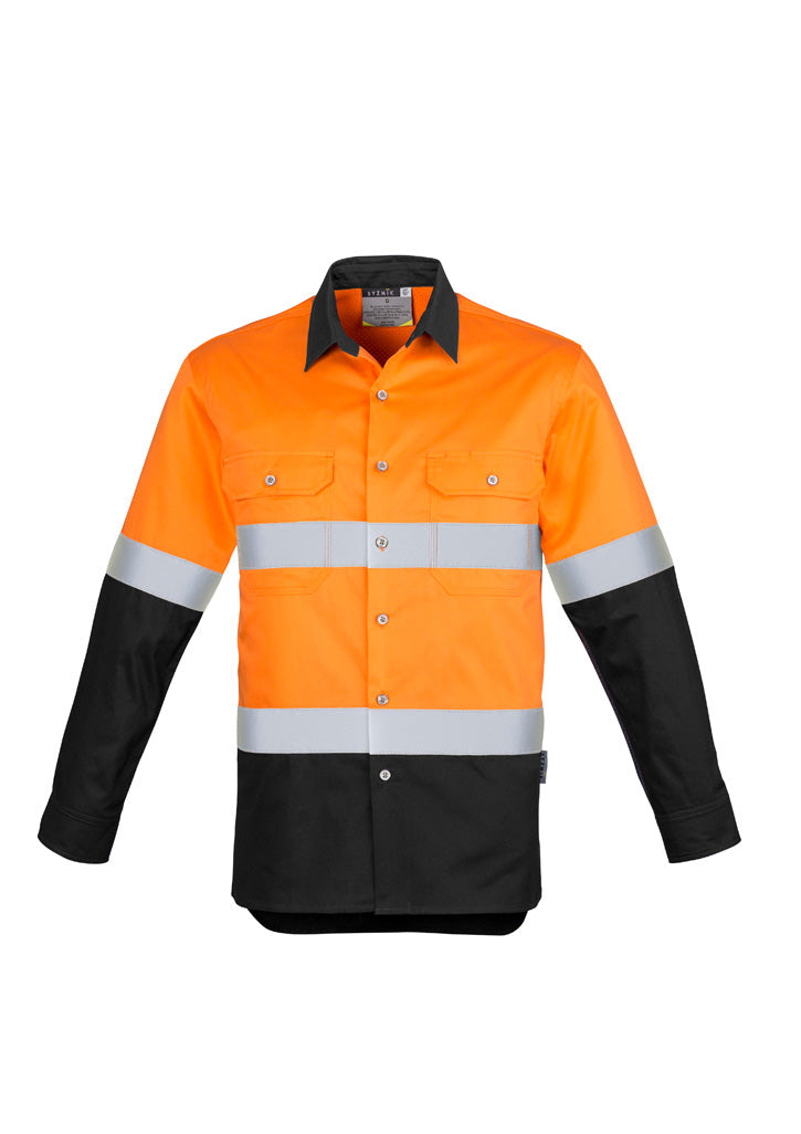 Hi Vis Industrial L/S Shirt - Hoop Taped (Mens)