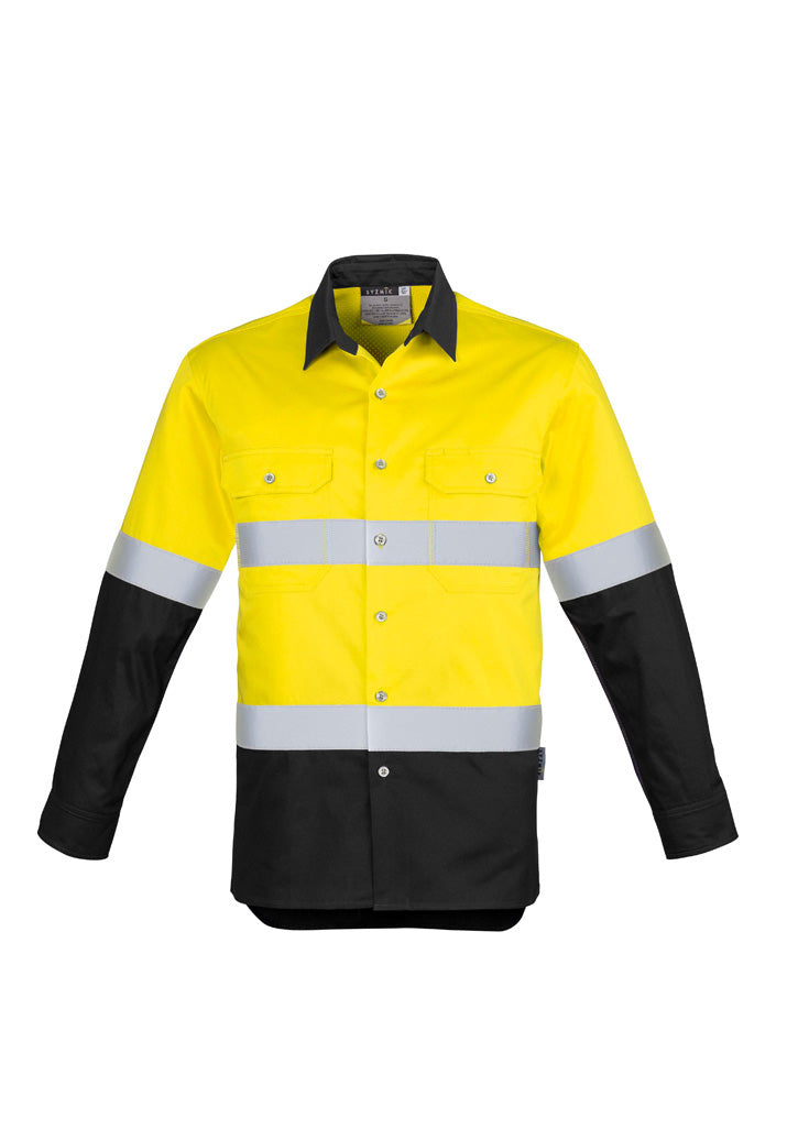 Hi Vis Industrial L/S Shirt - Hoop Taped (Mens)