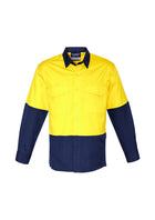 ACTIV EMBROIDERY DESIGNS. UNIFORMS. RUGGED COOLING HI VIS SPLICED SHIRT. MENS.