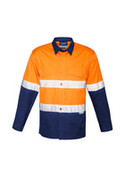 ACTIV EMBROIDERY DESIGNS. UNIFORMS. RUGGED COOLING TAPED HI VIS SPLICED SHIRT. MENS.