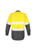ACTIV EMBROIDERY DESIGNS. UNIFORMS. RUGGED COOLING TAPED HI VIS SPLICED SHIRT. MENS.