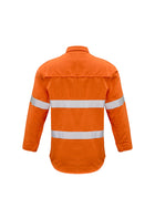ACTIV EMBROIDERY DESIGNS. UNIFORMS. FR CLOSED FRONT HOOPED TAPED SHIRT. MENS.
