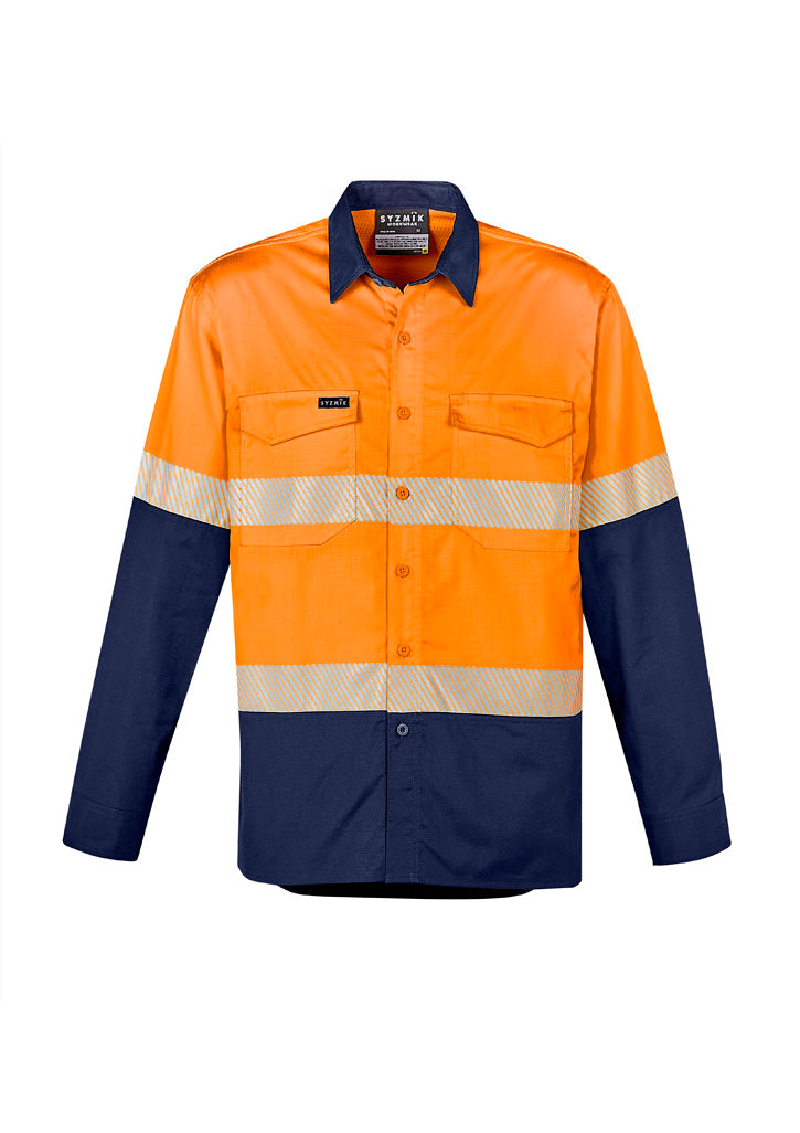 Rugged Cooling Hi Vis Segmented Tape L/S Shirt (Mens)