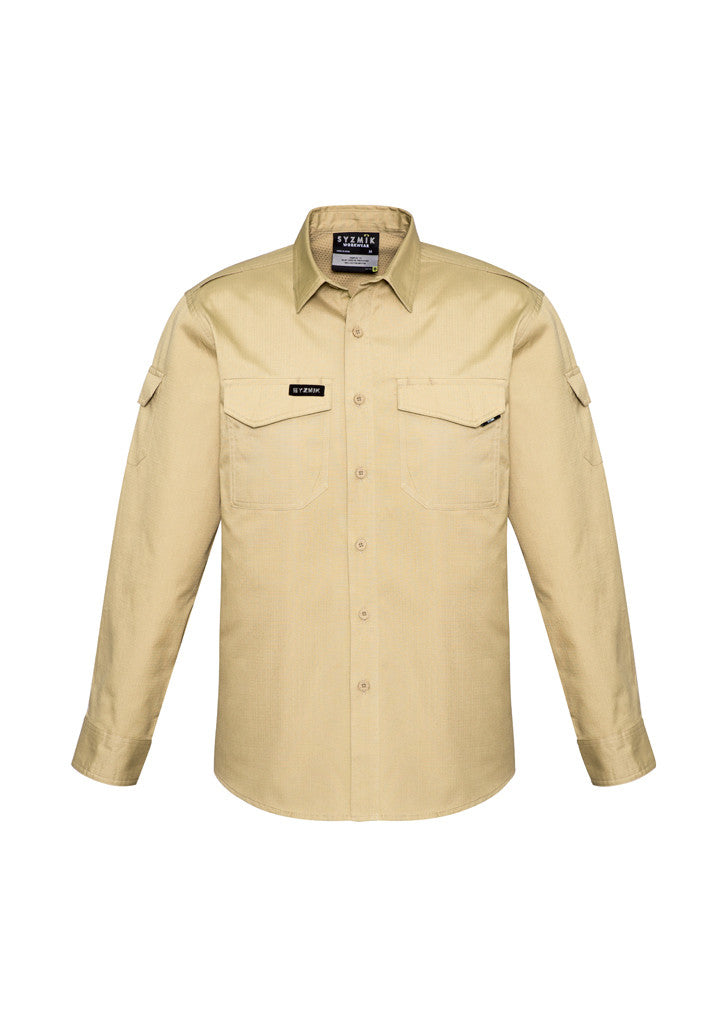 ACTIV EMBROIDERY DESIGNS. UNIFORMS. RUGGED COOLING LONG SLEEVE SHIRT. MENS.
