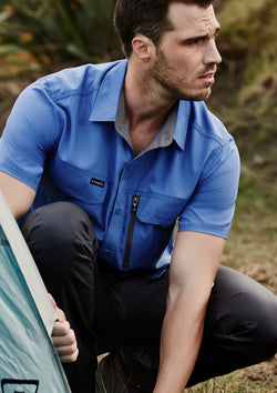 ACTIV EMBROIDERY DESIGNS.WORKWEAR.Outdoor S/S Shirt (Mens)