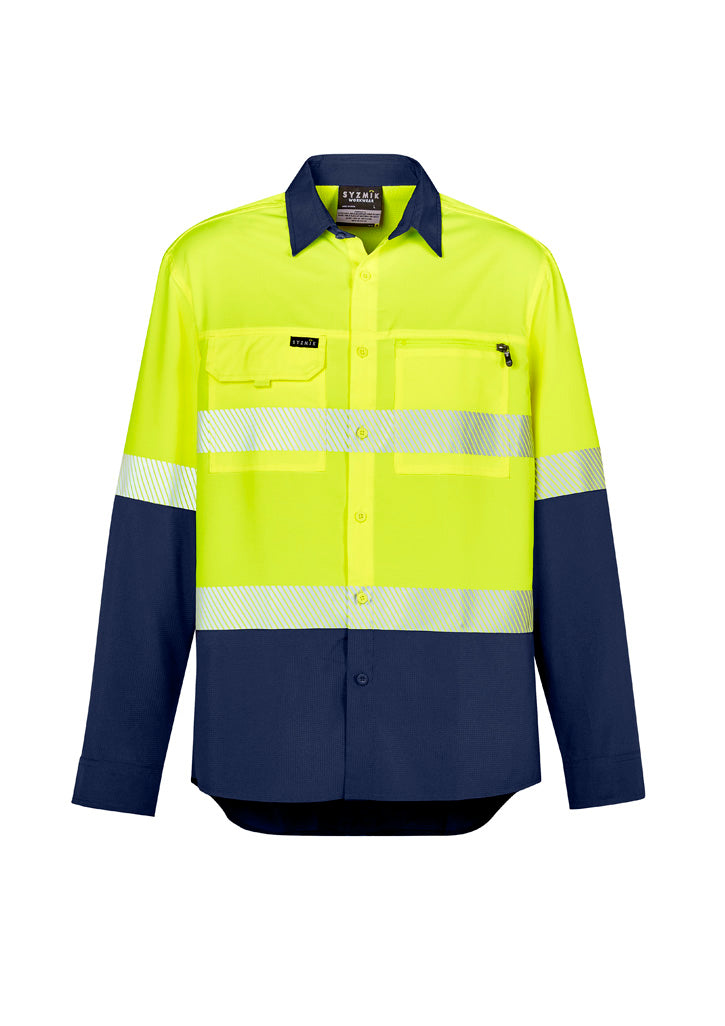 ZW470 Hi Vis Outdoor Segmented Tape L/S Shirt (Mens)