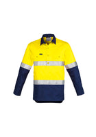 syzmik Hi Vis Hoop Taped Closed Front L/S SHIRT (Mens)