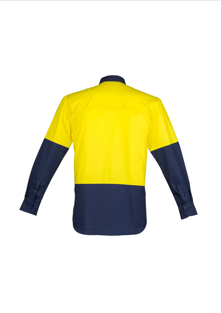 Hi Vis Closed Front L/S Shirt (Mens)