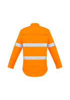 ACTIV EMBROIDERY DESIGNS. UNIFORMS. MENS HI VIS HOOP TAPED SHIRT.