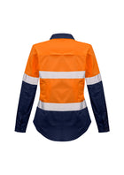 ACTIV EMBROIDERY DESIGNS. UNIFORMS. RUGGED COOLING TAPED HI VIS SPLICED SHIRT. LADIES.