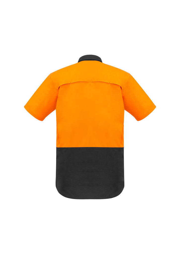 ACTIV EMBROIDERY DESIGNS. UNIFORMS. RUGGED COOLING HI VIS SPLICED SHORT SLEEVE MENS.