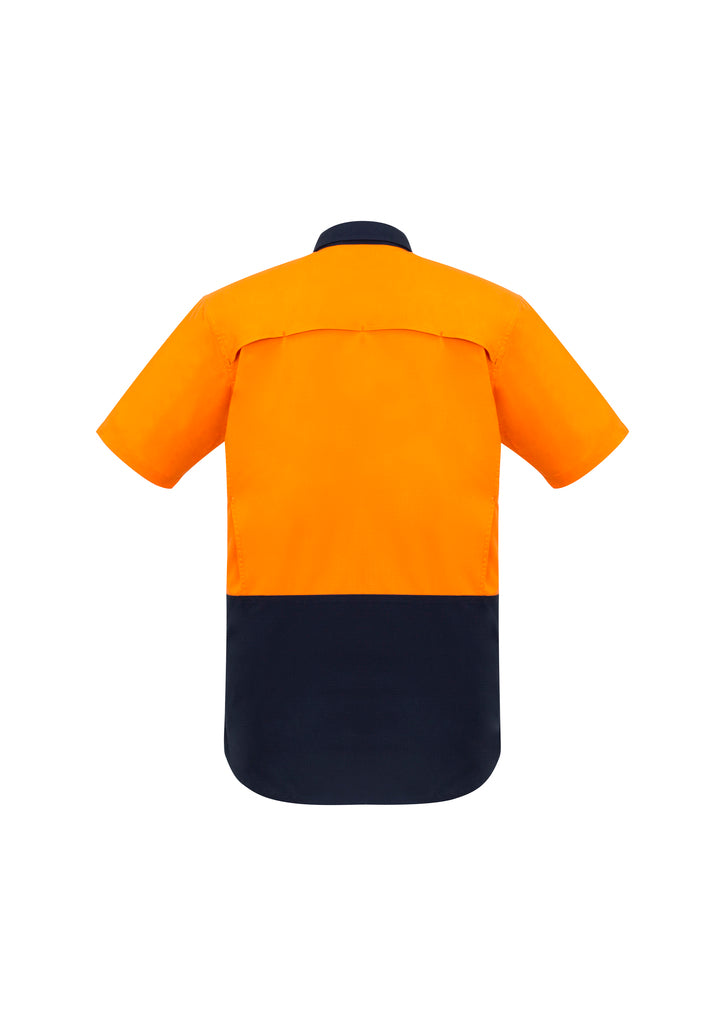 ACTIV EMBROIDERY DESIGNS. UNIFORMS. RUGGED COOLING HI VIS SPLICED SHORT SLEEVE MENS.