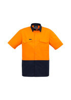 ACTIV EMBROIDERY DESIGNS. UNIFORMS. RUGGED COOLING HI VIS SPLICED SHORT SLEEVE MENS.