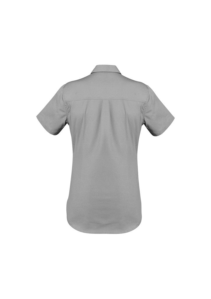 ACTIV EMBROIDERY DESIGNS. UNIFORMS. LIGHTWEIGHT TRADIE SHIRT SHORT SLEEVE. LADIES.