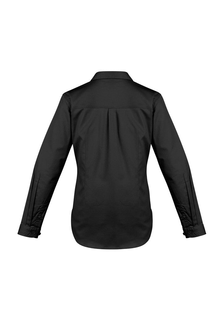ACTIV EMBROIDERY DESIGNS. UNIFORMS. LIGHTWEIGHT TRADIE SHIRT LONG SLEEVE. LADIES.