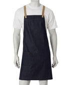 ACTIV EMBROIDERY DESIGNS. UNIFORMS. BILLY DENIM BIB APRON.