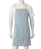 ACTIV EMBROIDERY DESIGNS. UNIFORMS. BILLY DENIM BIB APRON.